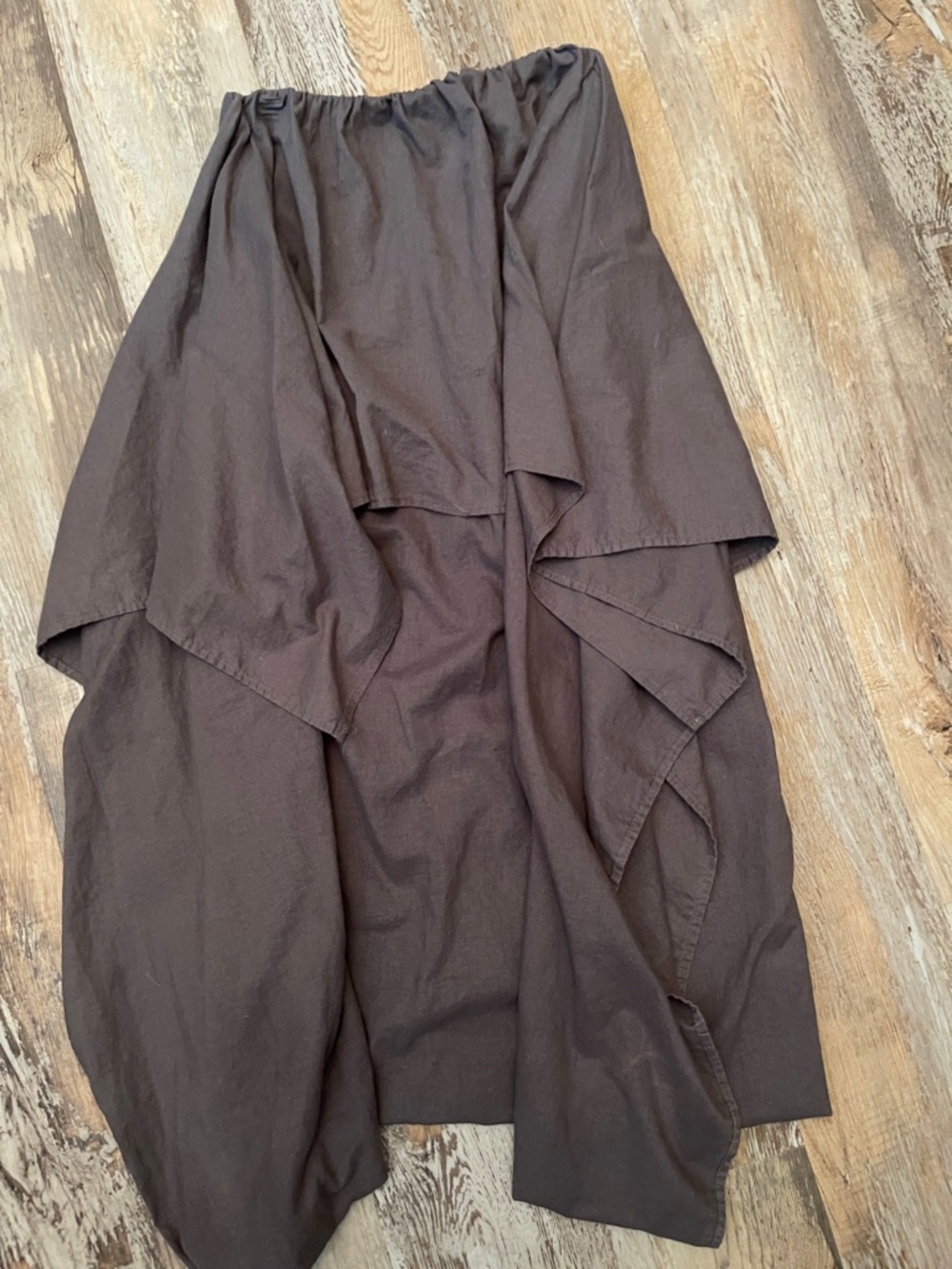 Womens Layered Grey Cotton Skort